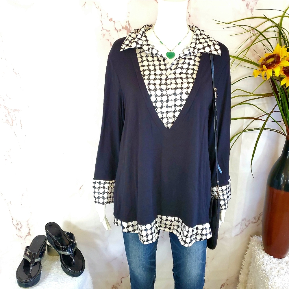 Macy's Style & Co layered look tunic shirt